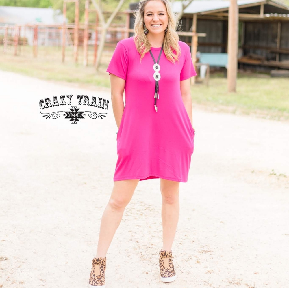 Pretty in Pink Pocket Dress